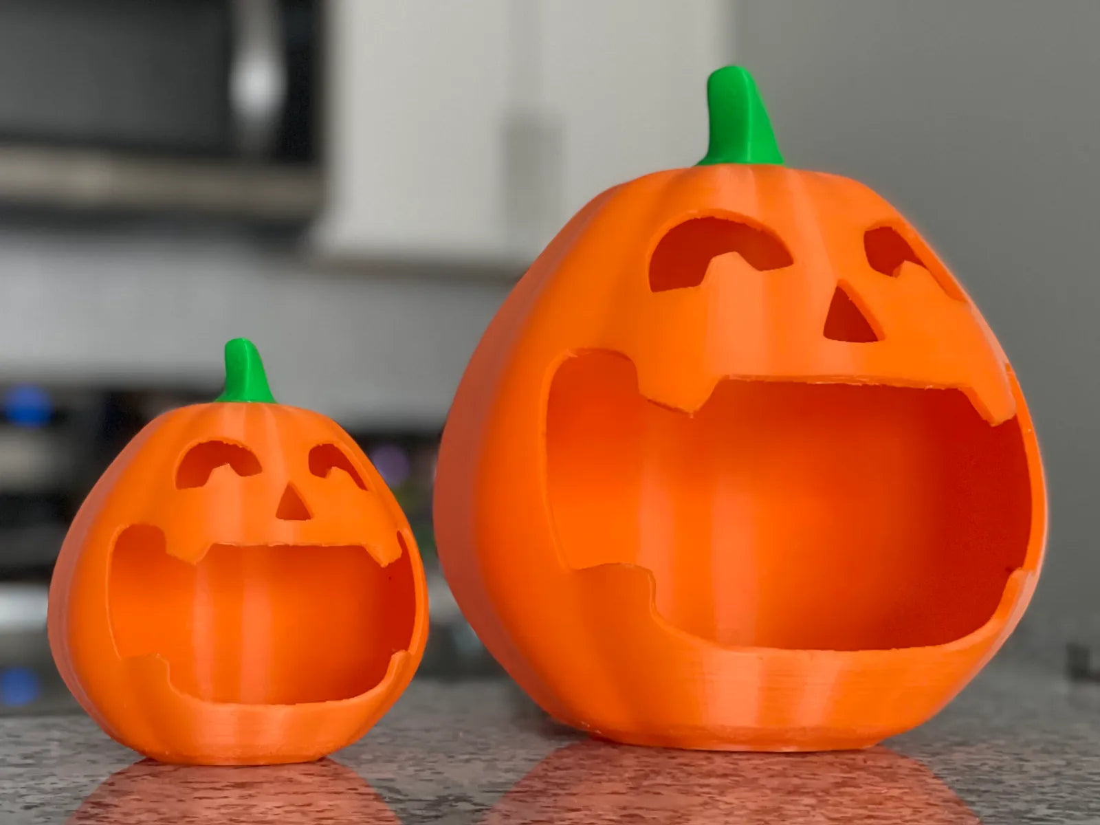 Jack-o'-Lantern Candy Bowl — 3D Printed Halloween Pumpkin Treat Holder