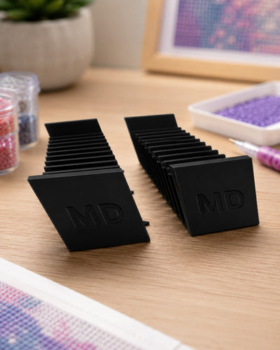 Diamond Art Drill Packet Tray — 12-Slot Tilted Organizer, 3D Printed In-Studio | 2 Trays
