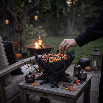 Gnarled Tree Candy Bowl — 3D Printed Halloween Treat Holder with Twisted Branches