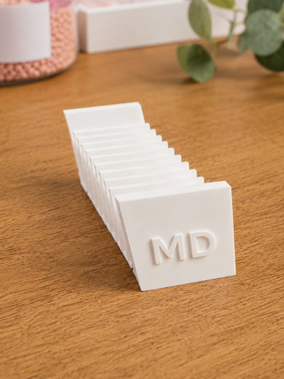 Diamond Art Drill Packet Tray — 12-Slot Tilted Organizer, 3D Printed In-Studio | Single Tray