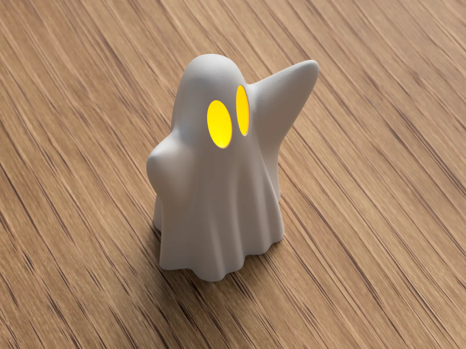Ghost Votive Holder — 3D Printed Halloween Candle Holder, LED Candle & Batteries Included