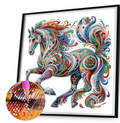 Paisley Horse Diamond Painting Kit – Special-Shape Partial Drill | 30x30cm (12x12in)