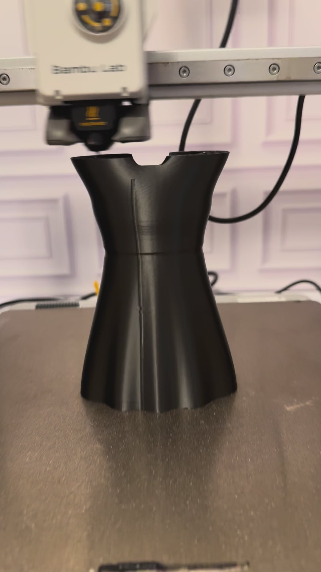 Little Black Dress Pen, Pencil & Small Tool Holder — 3D Printed Desk Organizer in Matte Black